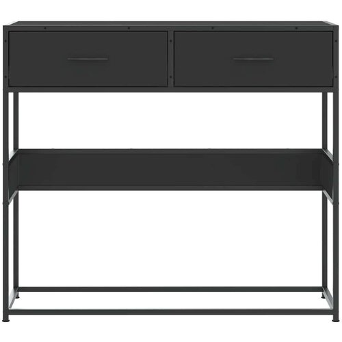 VidaXL konzolni stol crni 90x35x80 cm konstruirano drvo Slike