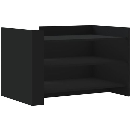 Maison Chic Klubska mizica - kavna mizica - Nizka mizica črna 80x50x50 inženirski les, (21753527) Slike