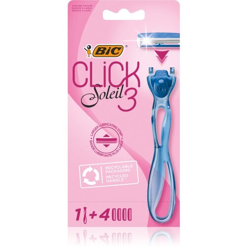 Bic Soleil Click ženski brivnik + nadomestne britvice 4 kos 1 kos Cene