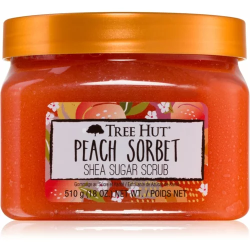 TREE HUT Peach Sorbet šećerni peeling za tijelo 510 g