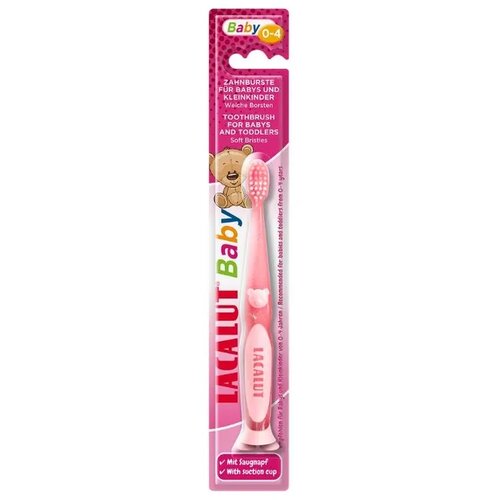 Lacalut Dečija četkica za mlečne zube, 0-4 godine, Roze Slike