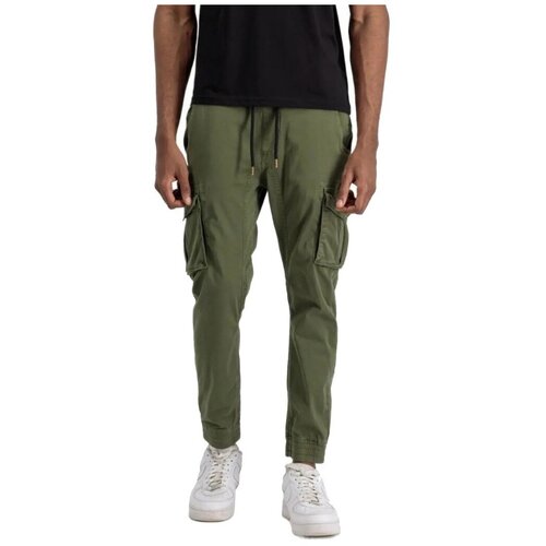 Alpha Hlače COTTON TWILL JOGGER Zelena Cene