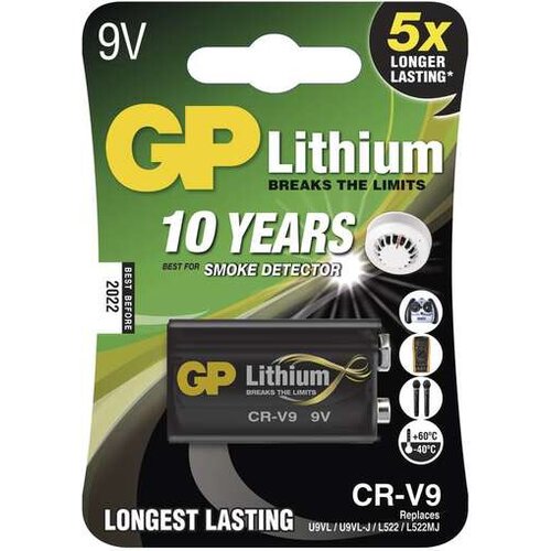 Gp Baterija litijeva 9V CR-V9 LITHIUM 3/V4022L, 1 kos, blister Cene