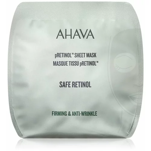 Ahava Safe Retinol sheet maska s učinkom zaglađivanja s retinolom