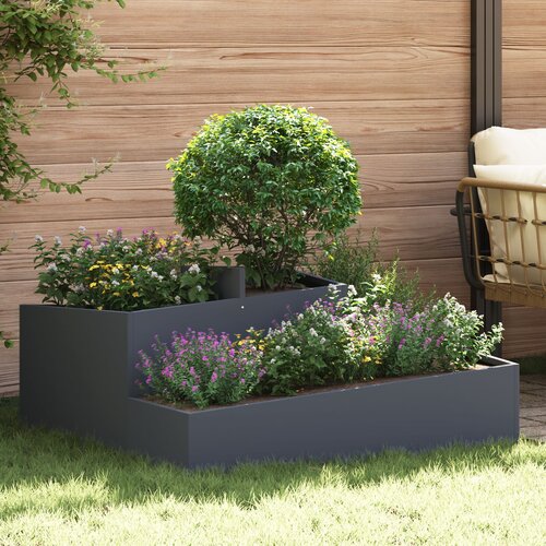 VidaXL Saksije &amp;amp; Planters Antracit Plastika Velika Metalna saksija Slike