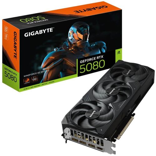 Gigabyte RTX 5080 Windforce OC 16GB GDDR7, 256-bit, 3xDP, 1xHDMI, GV-N5080WF3OC-16GD Cijene