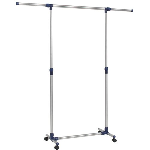 VidaXL podesivi stalak za odjeću od nehrđajućeg čelika 165x44x150 cm Slike