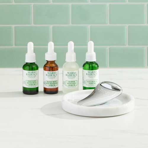 Mario Badescu 2-in-1 Gua Sha Roller pripomoček za masažo za obraz 1 kos Slike