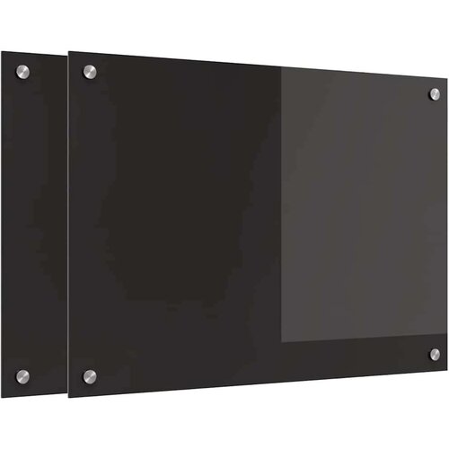 VidaXL Kuhinjski za&amp;scaron;tita Crna 70 x 50 x 0.8 cm Slike