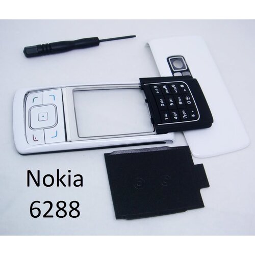  Ohišje za Nokia 6288 belo + tipkovnica + orodje Cene