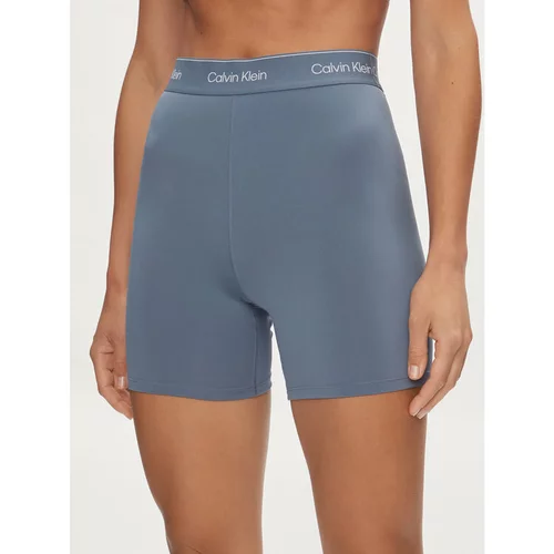 Calvin Klein Kolesarske kratke hlače 00GWS4L728 Modra Slim Fit