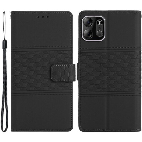 INORCO Za Tecno Spark Go 2023 4G PU usnjena torbica za telefon z natisnjenim rombom, stojalo, pokrov denarnice, (22035809) Slike