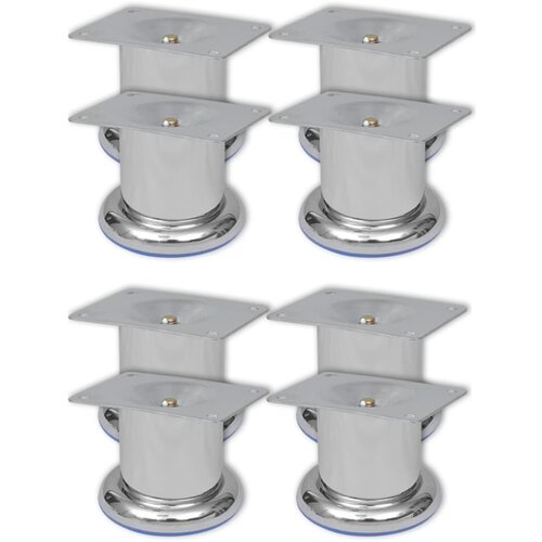 vidaXL Noge za kavč 8 kosov okrogle krom 60 mm Cene