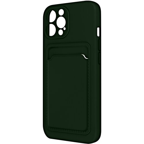 forcell Ovitek za iPhone 13 Pro Max Fleksibilen silikonski ovitek Držalo za kartice zelena, (20516840) Cene