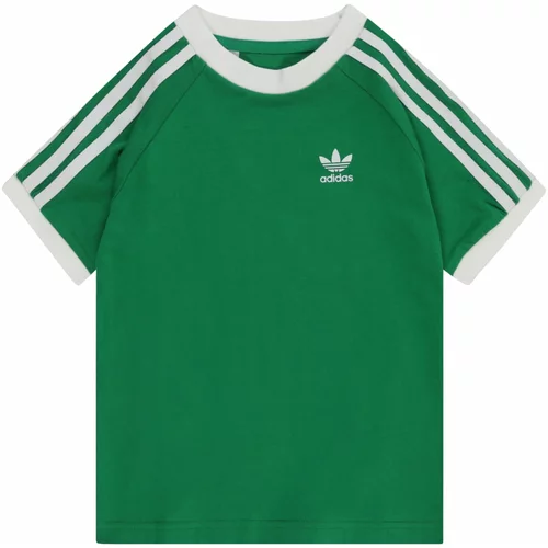 Adidas Majica 'Adicolor 3-Stripes' zelena / bela