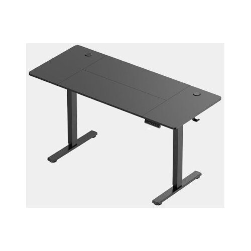 Vonhaus Črna električno nastavljiva dvižna pisalna miza 140 &amp;times; 60 cm z USB-C polnilnim priključkom Slike