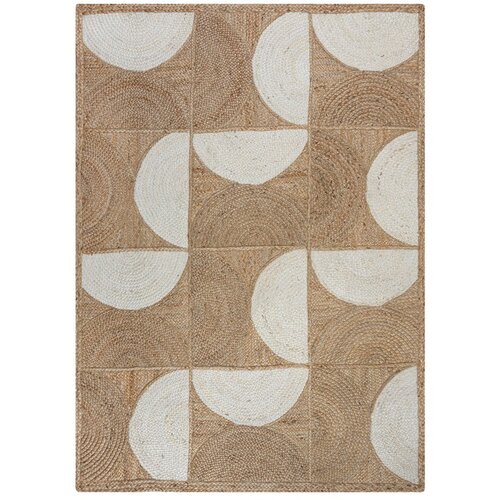 Flair Rugs Ručno rađen juten tepih u prirodnoj boji/boje slonovače 200x290 cm Eclipse – Cijene