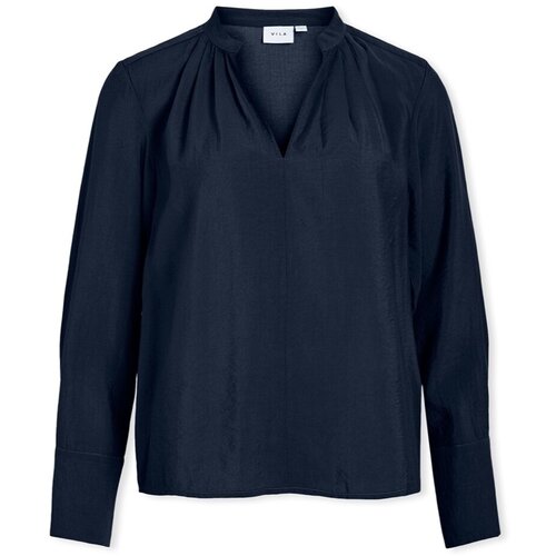 Vila Topi & Bluze Top Milla L/S - Navy Blazer Modra Cene