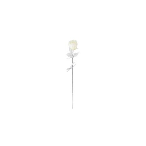 Ruža 69CM SREBRNO BIJELA PVC 77226 Slike
