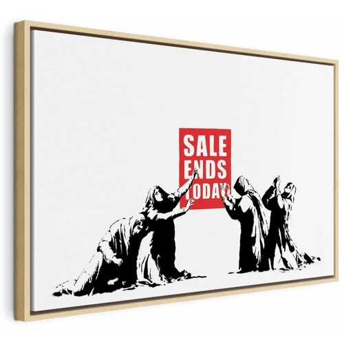  Slika - Sale (1 Part) Vertical 120x80 U prirodnom drvenom okviru Cene