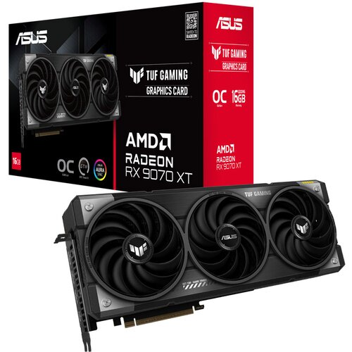 Asus Obnovljeno - kot novo - TUF Gaming Radeon RX 9070 XT GDDR6 OC (TUF-RX9070XT-O16G-GAMING) gaming grafična kartica, (5000311376) Cene