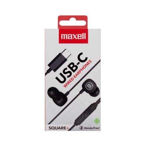 Maxell slu&amp;scaron;alice mxssqb MP3 usb-c crne Slike
