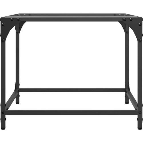 vidaXL Stolić s prozirnom staklenom površinom 50 x 50 x 40 cm čelik Cene