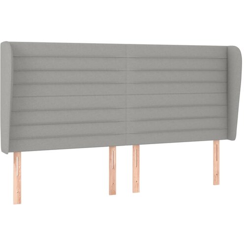 Maison Chic vzglavna omarica - nočna omarica - posteljna omarica z u&amp;scaron;esi svetlo sivo 183x23x118/128 cm blago, (21711983) Slike