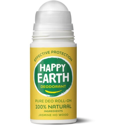 Happy Earth 100% Natural Deodorant Roll-On Jasmine Ho Wood dezodorant roll-on 75 ml Slike