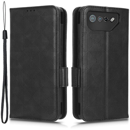 INORCO Za telefon Asus ROG Phone 7 5G torbica za denarnico za mobilni telefon iz PU usnja, natisnjen trikotnik, stojalo, (22032945) Slike