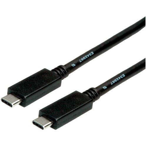 Roline USB kabel USB 3.2 gen. 2 (USB 3.1 gen. 2) USB-C&reg; vtič 1.00 m črna za&scaron;čiten 11.02.9053, (20416589) Cene