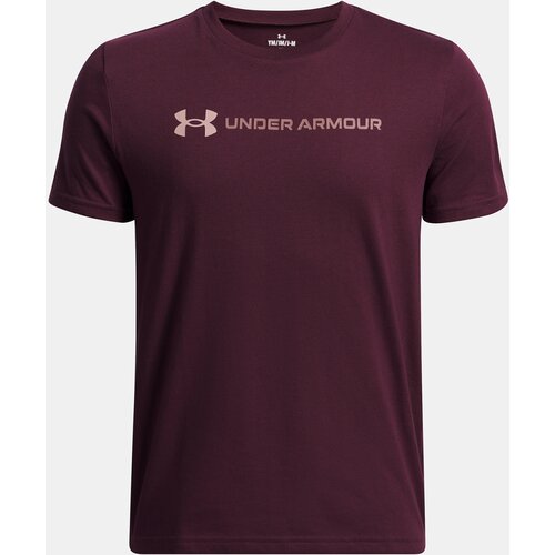 Under Armour Boys' T-Shirt UA B LOGO WORDMARK SS-RED - Boys Cene