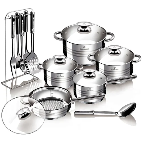 Berlinger Haus Blaumann Gourmet 17v1 set inox posode, (21230698)