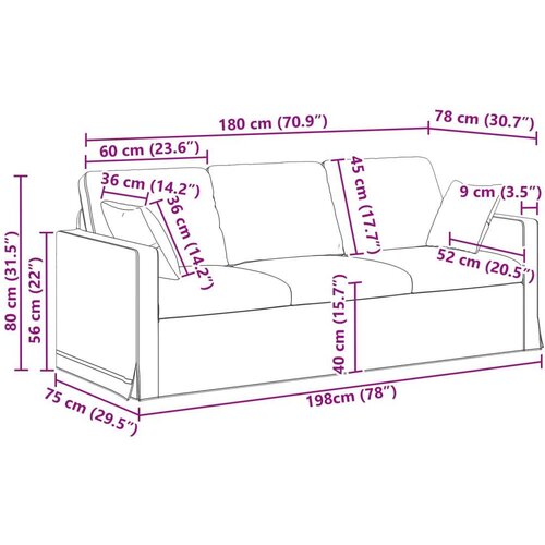 SOFA 2 pcs Tamnozelena Slike