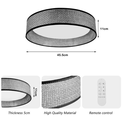  Immax NEO 07287L - LED+CCT prigu&amp;scaron;iva stropna svetiljka LONA 36W/230V, prečnik 45,5 cm + daljinski upravljač Slike