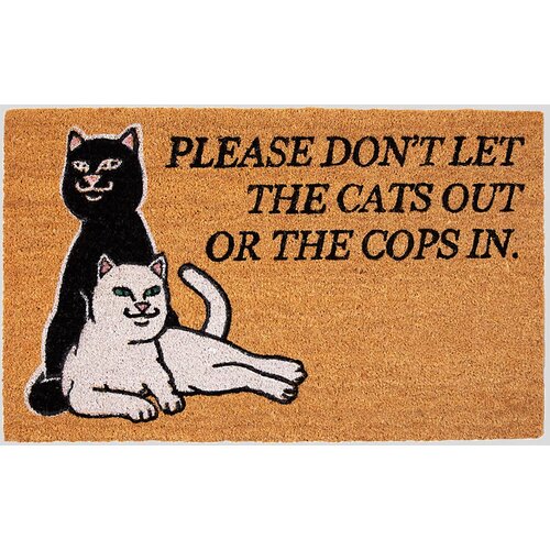 Ripndip Don'T Let The Cops In Rug brown Cene