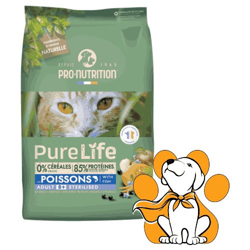 Pro Nutrition Pure Sterilised 8+, 2kg, Hrana Za Vitalnost Starijih Mačaka Cene