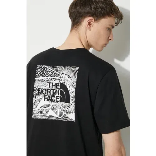 The North Face Bombažna kratka majica M S/S Redbox Celebration Tee moška, črna barva, NF0A87NVJK31