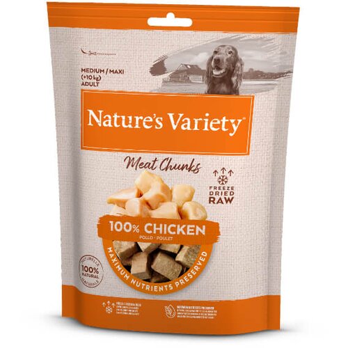Nature’s Variety Nature's Variety Dog Meat Chunks posladek, pi&scaron;čanec - 50 g Cene
