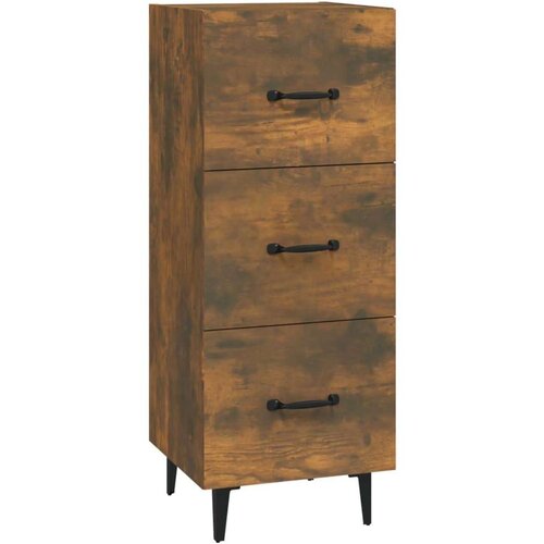  Komoda boja dimljenog hrasta 34 5x34x90 cm konstruirano drvo Slike