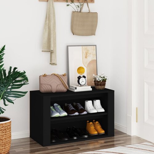 vidaXL Stalak za cipele crni 75 x 35 x 45 cm od konstruiranog drva Cijene