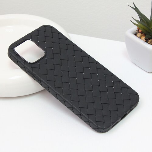  Torbica weave case za iphone 12 6.1 crna Cene