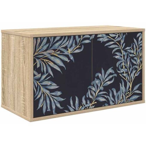 vidaXL TV ormar za montažu na zid DOKKUM 69 x 33 x 40 cm Hrast sonoma - Hrast sonoma Plavi afti uzorak Cijene
