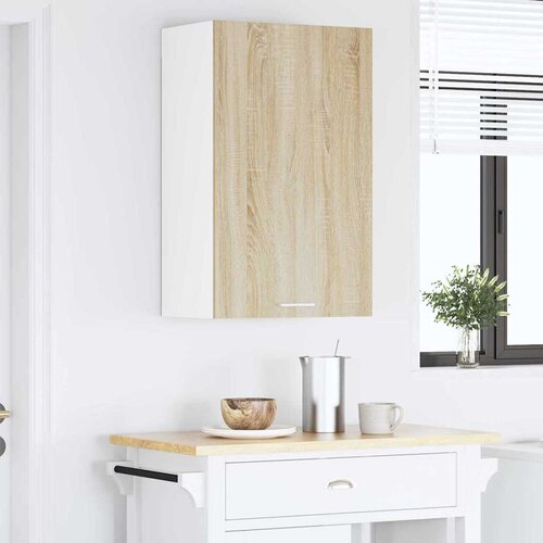  ormarić s pohranom Sonoma hrast i bijela 50 x 31 x 80 cm Slike