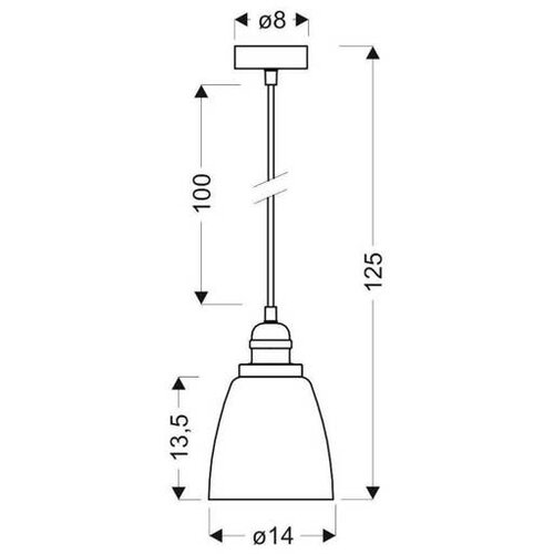  Luster na sajli VOICE 1xE27/40W/230V Slike