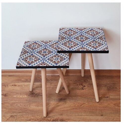 Hanah home sklapajući Stočić 2 Komada 2SHP32 - Navy Plavo Slike
