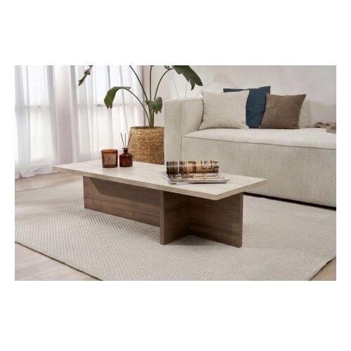 Hanah home Sto za dnevnu sobu Harbor Travertine Milano Walnut Cene