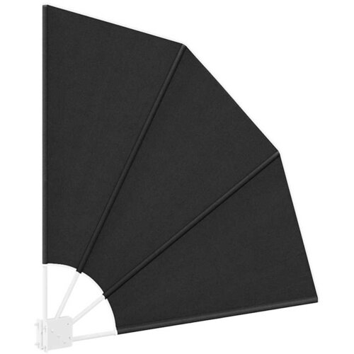  Zaslon za privatnost na balkonu 115 x 115 cm Poliester Antracit Slike