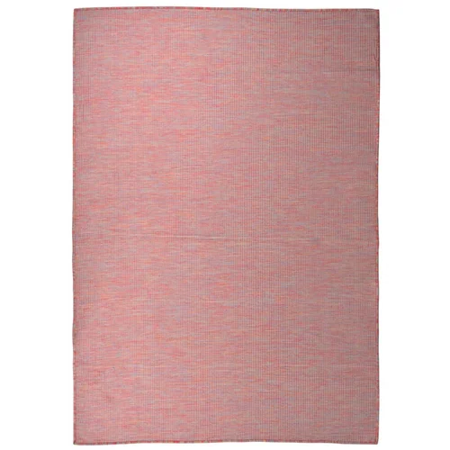 Furnova Zunanja preproga ploščato tkanje 160x230 cm rdeča, (21930784)