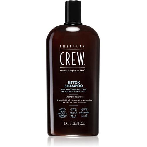 American Crew Detox razstrupljevalni &amp;scaron;ampon za obnovo zdravega lasi&amp;scaron;ča za mo&amp;scaron;ke 1000 ml Slike